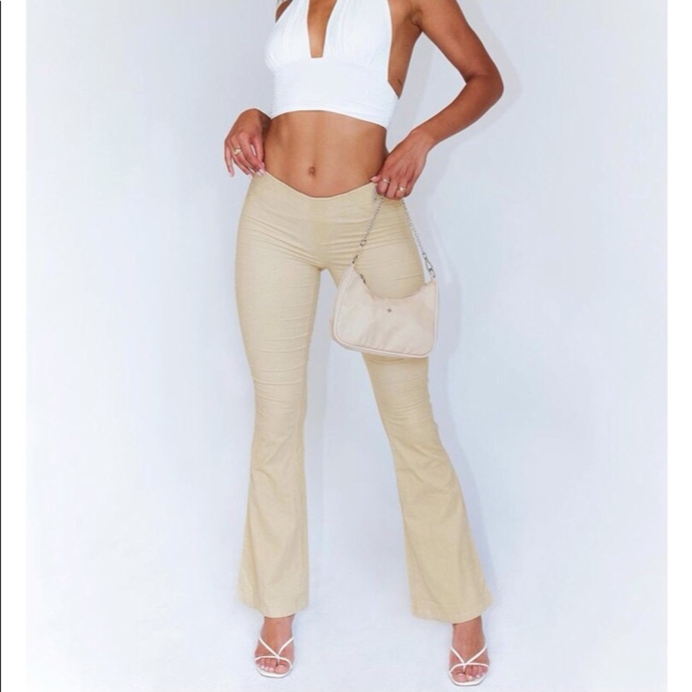 princess polly beige flare pants